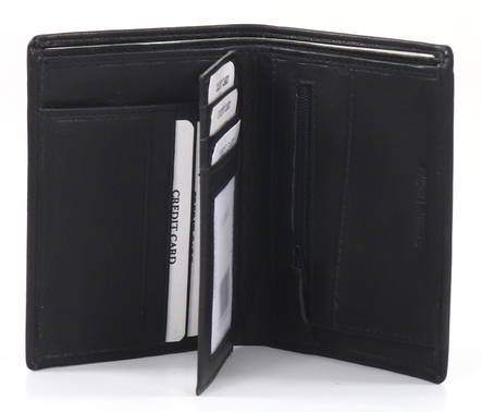 Lederbörse WO-26, schwarz - Taschen - 131204 - 2