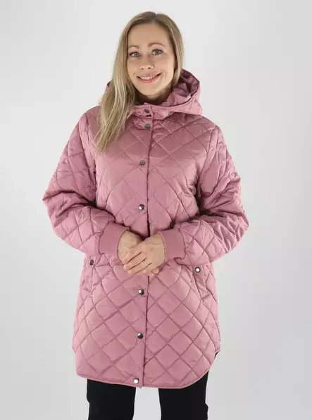 Vila Leichte Wattierte Jacke VITATE L/S HOODED JACKET Nostalgia Rose - Leichte Damenjacken - 142114 - 1