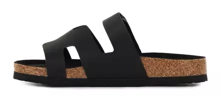 Duffy Damen-Mules 86-66006 Schwarz - Pantoletten - 140314 - 2