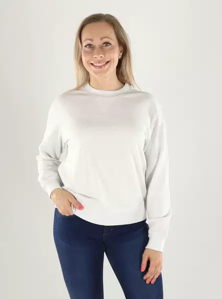 JDY Sweatshirt LIFE S/S SWEAT Hafer/Melange - Damen Hoodies und Sweatshirts - 141304 - 1