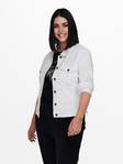 Only Carmakoma Denimjacke Wespa Weiß - Damen Jeansjacken - 128574 - 2
