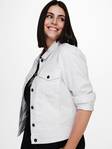 Only Carmakoma Denimjacke Wespa Weiß - Damen Jeansjacken - 128574 - 1