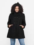 Only Carmakoma Jacke schwarz/meliert - Damen Wollmäntel - 134554 - 1