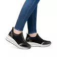 Rieker Remonte Damen Wedgesneaker D0T08-02 schwarz - Damen Sneaker - 136874 - 6