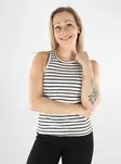 Pieces Rippshirt Ruka Boxer Tank Wolkentänzerin/neues Schwarz - Damen Tops - 138344 - 1