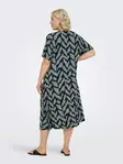 Only Carmakoma Plus Size Kleid Life V-Ausschnitt Lorbeerkranz - Kleider und Tuniken - 138924 - 2
