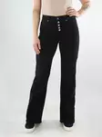 Only Damen Wide-Leg-Jeans MW gewaschen Schwarz - Damen Jeans - 140044 - 1