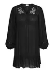 Only Carmakoma Plus Size Tunika V-Ausschnitt Kleid Schwarz/Insel Fuchs - Kleider und Tuniken - 140144 - 1