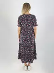 Vila Midi-Kleid schwarz/rosa/blau - Kleider und Tuniken - 141174 - 2