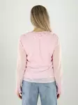 Vero Moda Plissee-Shirt in Pink-A-Boo - Damen Langarmshirts - 141184 - 2
