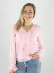 Vero Moda Plissee-Shirt in Pink-A-Boo - Damen Langarmshirts - 141184 - 1