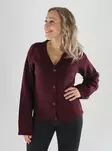 JJXX Cardigan JXMABLE TWIST V-AUSSCHNITT CARDIGAN STRICKEN Weintasting - Damenpullover - 141554 - 1