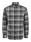 Jack&Jones Herren Flanellhemd grau kariert - Herren Hemden - 139994 - 3