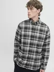 Jack&Jones Herren Flanellhemd grau kariert - Herren Hemden - 139994 - 1
