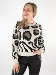 JDY Damenpullover Animal Zement/Schwarz/Malz - Damenpullover - 137454 - 1