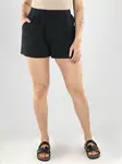 JJXX Baumwollshorts Waffelstruktur schwarz - Damen Shorts und Capris - 141104 - 1