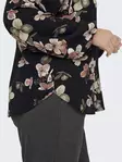 Only Carmakoma Damen Plus-Size Shirt mit V-Ausschnitt in Schwarz/Herbst - Damenblusen und -hemden - 138884 - 3