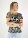 Only Damen T-Shirt mit Spitzen-Detail am Rücken schwarz/Eggnog Leo - Damen T-Shirts - 140674 - 1