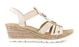 Rieker Damen Keilsandalen 619B2-60 Beige - Rieker Sandalen - 137944 - 1