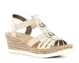 Rieker Damen Keilsandalen 619B2-60 Beige - Rieker Sandalen - 137944 - 3