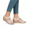 Rieker Damen Keilsandalen 619B2-60 Beige - Rieker Sandalen - 137944 - 6