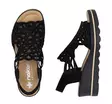 Rieker Damen Wedgesandalen 67465-00 Schwarz - Rieker Sandalen - 138154 - 3
