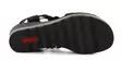 Rieker Damen Wedgesandalen 67465-00 Schwarz - Rieker Sandalen - 138154 - 5