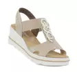 Rieker Keilsandalen 67498-62 beige - Rieker Sandalen - 140924 - 1