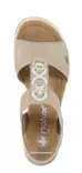 Rieker Keilsandalen 67498-62 beige - Rieker Sandalen - 140924 - 4