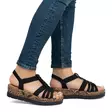 Rieker Damen Sandalen V3902-00 schwarz - Rieker Sandalen - 140714 - 5