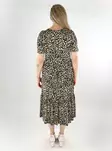 Vero Moda gemustertes Kleid O-Hals Midi Birke/Leoparddruck - Kleider und Tuniken - 138594 - 2