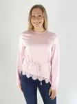 Vero Moda Shirt LS LACE TOP Kirschblüte - Damen Langarmshirts - 141374 - 1
