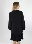 Vila Damen Sweatkleid O-Ausschnitt Schwarz Schönheit - Kleider und Tuniken - 140084 - 2