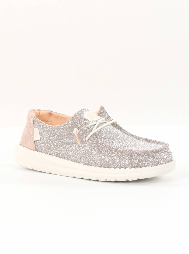 HEYDUDE Damen Schuhe Wendy Metallic Sparkle Roségold - Damen walkingschuhe - 136204 - 1