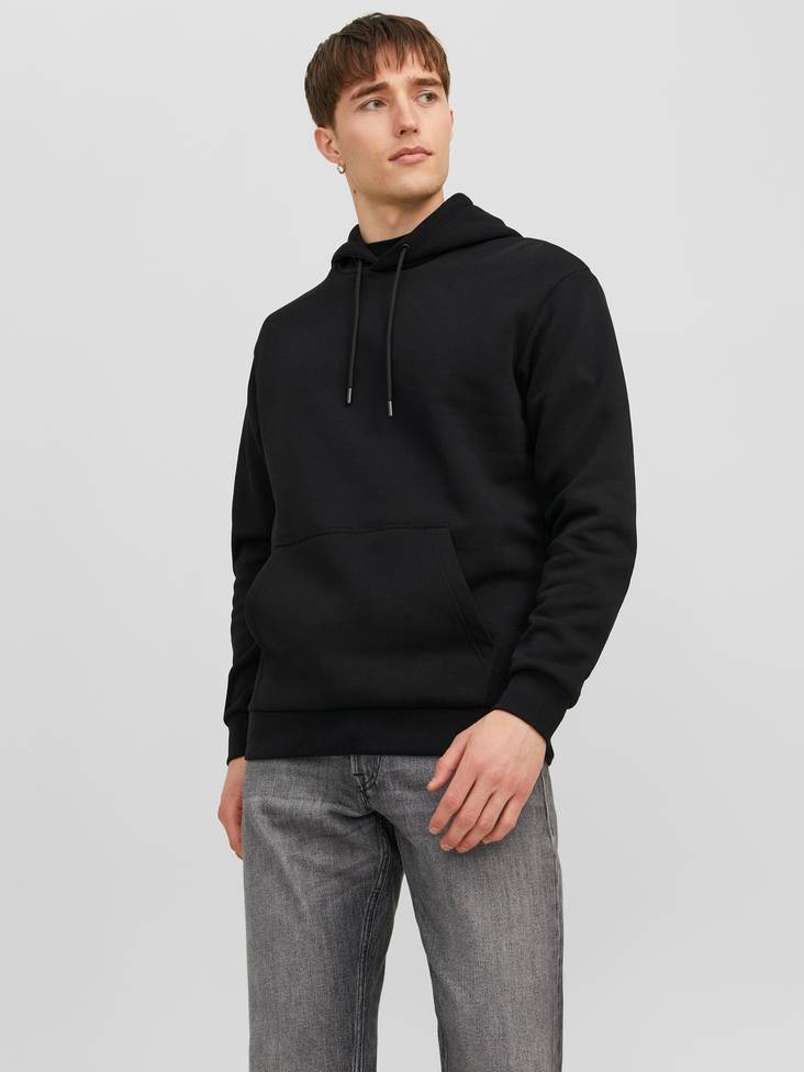 Jack&Jones Hoodie Bradley Kapuze schwarz - Herren Hoodies - 134154 - 1