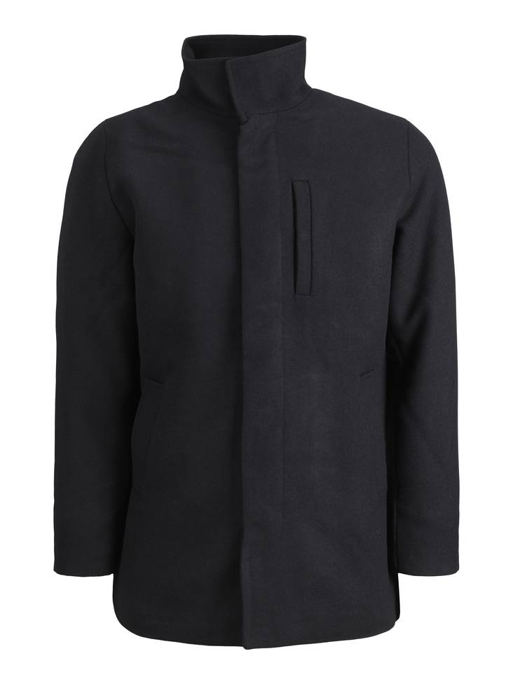 Jack&Jones Wollmantel Edunham, schwarz - Herrenjacken - 129454 - 1