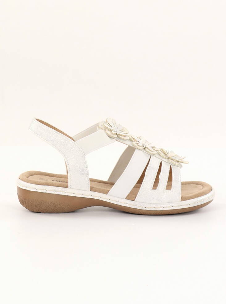 Migant Damen Sandalen A922-114 Silber Weiß - Migant Sandalen - 136144 - 1