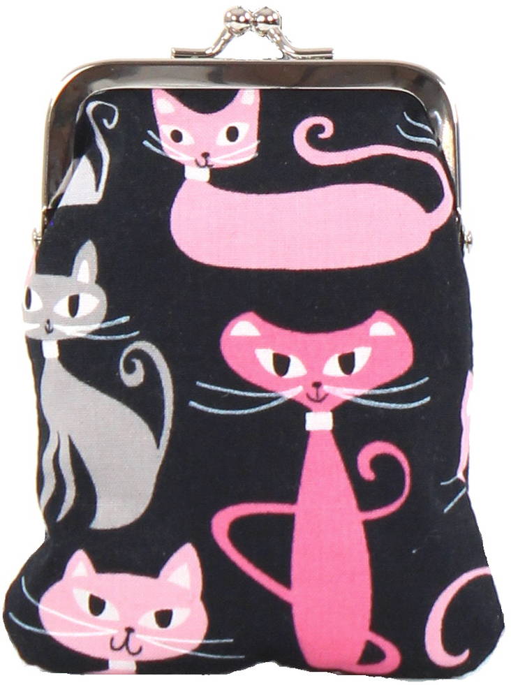 Nabo Handtasche K529 Katze, pink - Geldbörsen - 123534 - 1