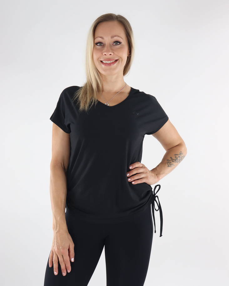 Only Play Train schwarzes T-Shirt - Damentops für das Training - 134194 - 1