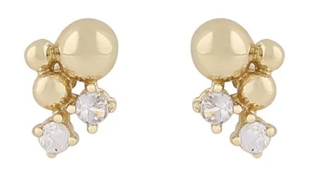 Snö of Sweden Ohrringe Lise gold/klar - Ohrringe - 135294 - 1