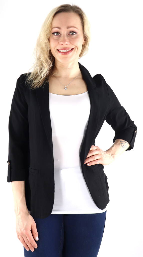 Vero Moda Blazer Loose 3/4 Schwarz - Damenblazer - 133414 - 1