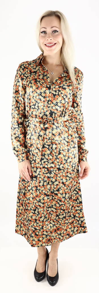 Vila Hemdblusenkleid, schwarz mit Blumenmuster - Kleider und Tuniken - 129244 - 1