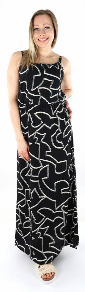 Only Maxikleid Nova Lux schwarz/grau - Kleider und Tuniken - 136054 - 1