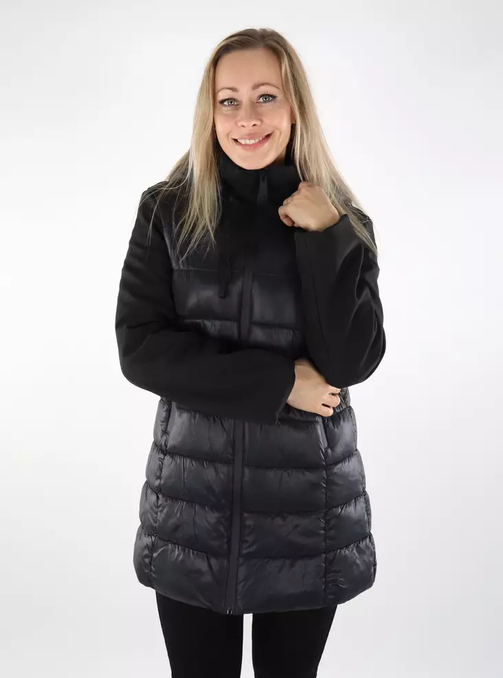 Only Damen leichtes Top-Jacke Mix Puffer schwarz - Damen Leichte steppjacken - 137054 - 1