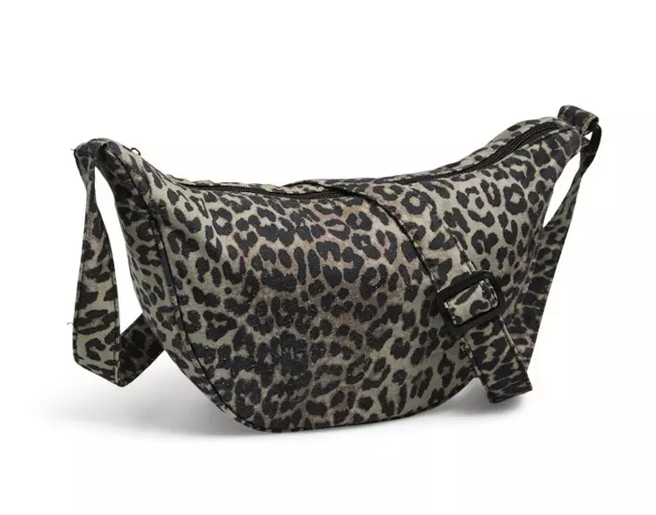Pieces Leopardenmuster Schultertasche schwarz/Leo - Handtaschen - 137994 - 1