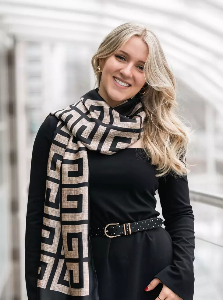 Veniz Schal 62620 schwarz/beige - Damen Schals - 138314 - 1