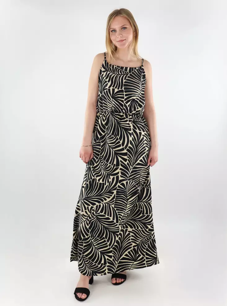 Only gemustertes Maxikleid ONLNOVA Elite Strap schwarz/611 la pal - Kleider und Tuniken - 138454 - 1