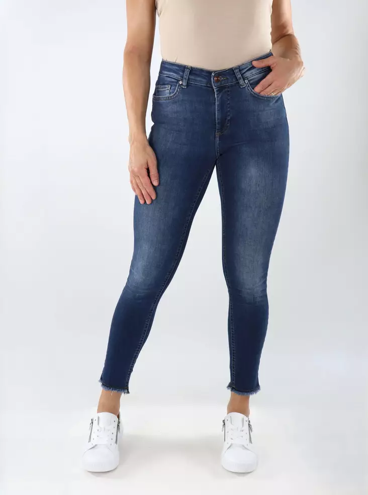 Only Stretchjeans ONLBLUSH Mid Dark Mittelblau - Damen Jeans - 138974 - 1