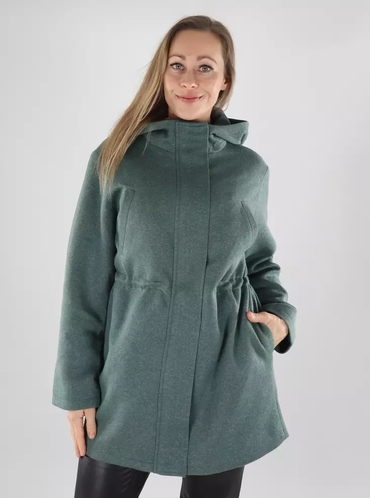 Only Mantel Sedona Kapuze Balsamgrün - Leichte Damenjacken - 139714 - 1
