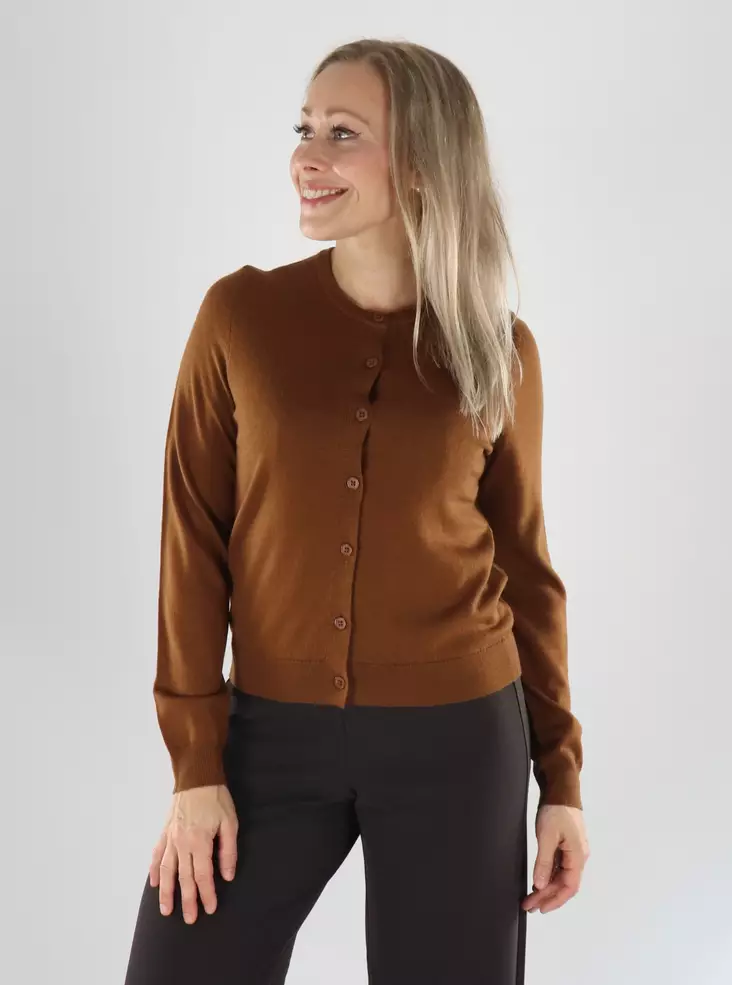 Aware by Vero Moda Cara Woll-Cardigan Toffee - Damenpullover - 141474 - 1